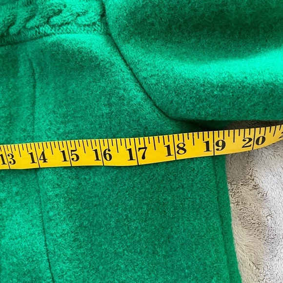 Original Boos 100% New Wool Kelly Green Button Up Cardigan Jacket Euro 42 US 8 - Picture 13 of 15
